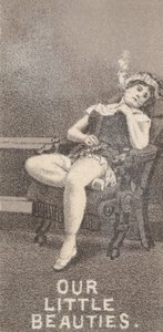 Fra skuespillerinder-serien N57, der promoverer Our Little Beauties-cigaretter for Allen & Ginte..., 1890.