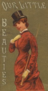 Fra Girls and Children-serien N58, der promoverer Our Little Beauties Cigarettes for Alle..., 1887. af Allen and Ginter