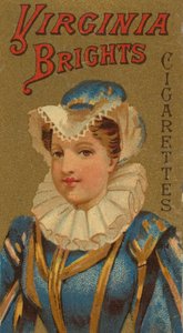 Fra Girls and Children-serien N64, der promoverer Virginia Brights cigaretter for Allen &..., 1886.