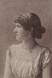 Kitty Welch, fra skuespillerinder-serien N67, der promoverer Virginia Brights cigaretter til..., ca. 1888. af Allen and Ginter
