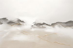 Abstrakt gyldent landskab af Alma