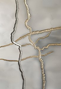 Tekstur med forgyldte revner