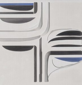 Moderne blågrå strøm