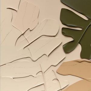 Neutrale Monstera-former