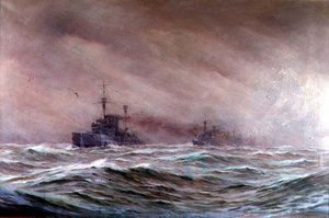 Anden Krydsereskadron, Nordsøen 1914-16