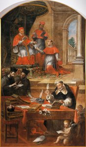 Sankt Raymond af Penafort, rådgiver for pave Gregor IX, af Alonso Antonio Villamor (1661-1729). Fra klosteret St Esteban, Salamanca, Spanien.