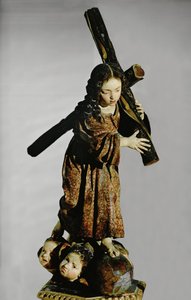 Nino de la Pasion (polykromt træ)