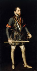 Portræt af Filip II 1527-1598, konge af Spanien og Portugal