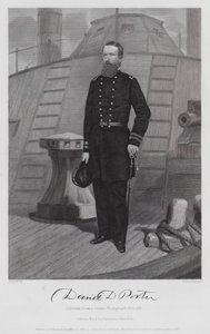 David D Porter (gravering) af Alonzo (after) Chappel