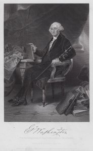 George Washington (gravering) af Alonzo (after) Chappel