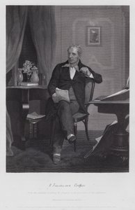 James Fenimore Cooper (gravering) af Alonzo (after) Chappel