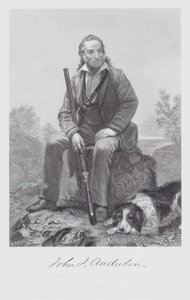 John James Audubon (gravering) af Alonzo (after) Chappel