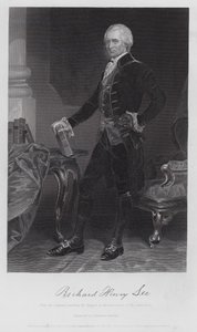 Richard Henry Lee (gravering) af Alonzo (after) Chappel