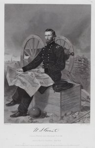 Ulysses S Grant (gravering) af Alonzo (after) Chappel