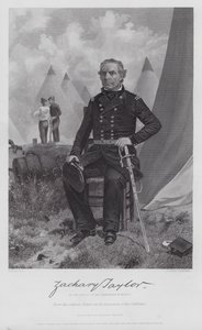 Zachary Taylor (gravering) af Alonzo (after) Chappel