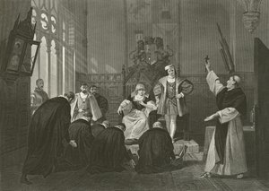 Deputation af jøder før Ferdinand og Isabella af Spanien, 15. århundrede af Alonzo Chappel