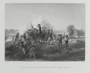 Lord Stirling i slaget ved Long Island, 1776 af Alonzo Chappel