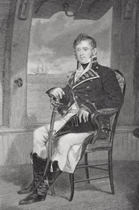 Portræt af James Lawrence (1781-1813) (litho) af Alonzo Chappel