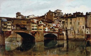 Ponte Vecchio i Firenze af Alphons Hollaender