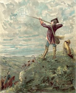 Baron Munchausens eventyr (chromolitho) af Alphonse Adolphe Bichard