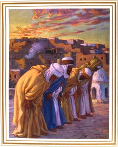 El Rekaa eller Inclination The Prayer Prayer of Inclination, 1918 af Alphonse Etienne Dinet