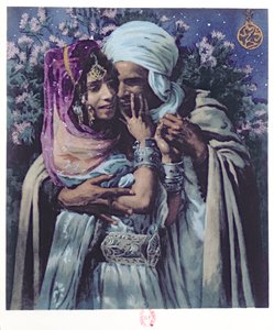 Slave to Love (farve litho) af Alphonse Etienne Dinet