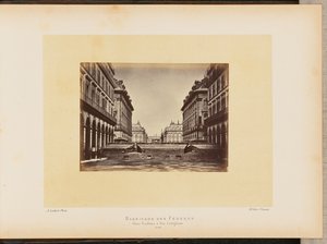 Barricade des Fédérés, place Vendôme og rue Castiglione.