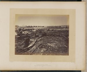 Cartoucherie Rapp. Katastrofe på Champ de Mars efter eksplosionen den 17. maj 1871.