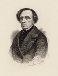 Portræt af komponisten Giacomo Meyerbeer 1791-1864, 1875. af Alphonse Lamotte