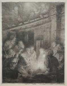 Tilbedelse af hyrderne af Alphonse Legros