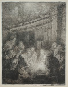 Tilbedelse af hyrderne. af Alphonse Legros