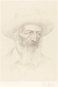 Alfred, Lord Tennyson. af Alphonse Legros