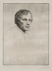 Alfred Stevens. af Alphonse Legros