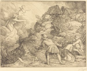 Allegori om bonden og formuen af Alphonse Legros