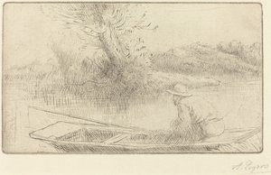 Langs Themsen På Themsen. af Alphonse Legros