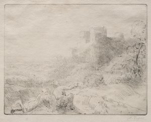 Et gammelt slot. af Alphonse Legros