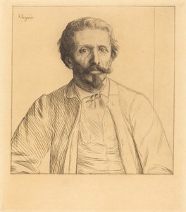 Auguste Delatre af Alphonse Legros