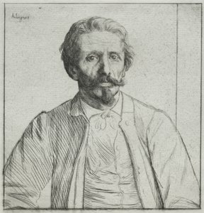 Auguste Delâtre, ca. 1877. af Alphonse Legros
