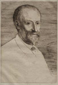 Auguste Poulet-Malassis af Alphonse Legros