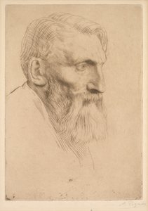 Auguste Rodin, 1881. af Alphonse Legros