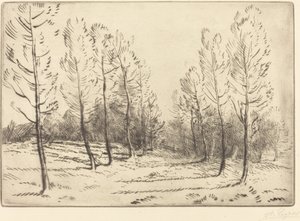Popler Avenue af Alphonse Legros