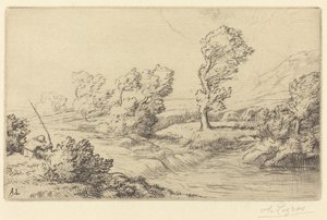 Banks of the Marne Edge of the Marne. af Alphonse Legros