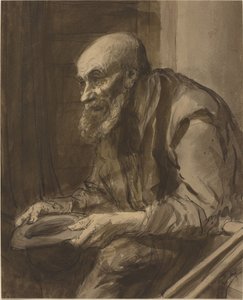 Tigger med krykker. af Alphonse Legros