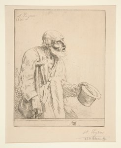 Tigger med krykker af Alphonse Legros