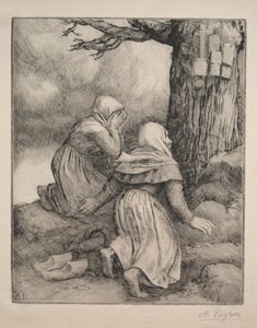 Bukker for træet Larbre de salut. af Alphonse Legros