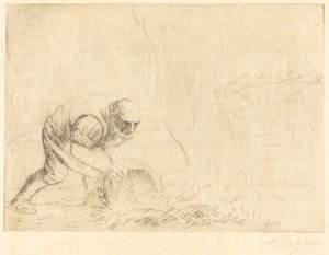 Burning Grass Urtebrænderen. af Alphonse Legros