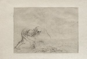 Afbrænding af græsset af Alphonse Legros