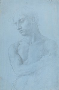 Buste af nøgen mand. af Alphonse Legros