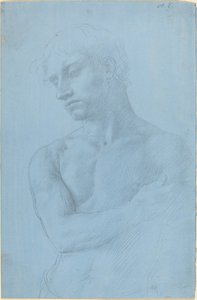Buste af nøgen mand af Alphonse Legros