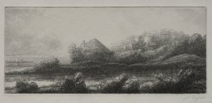 Hytte i Marsken. af Alphonse Legros